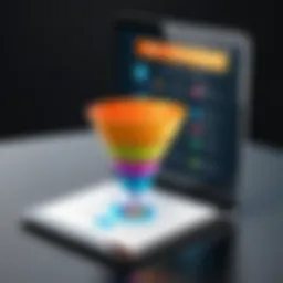 Visual representation of eBook sales funnel strategies