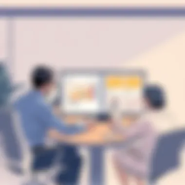 Collaboration in Real Estate Using Anow Real estate professionals utilizing Anow software in a meeting