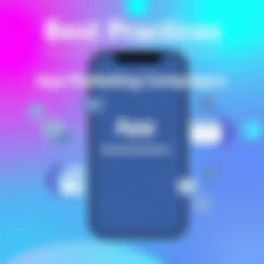 Diagram highlighting best practices for effective app marketing campaigns