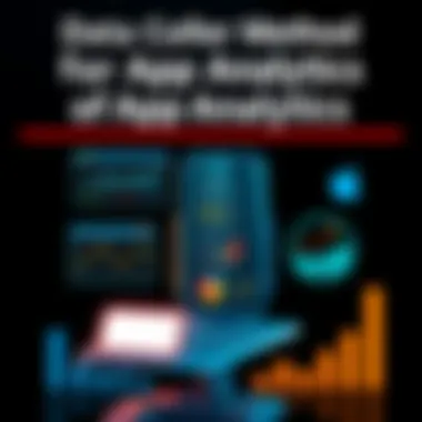 Visual representation of data collection methods for app analytics