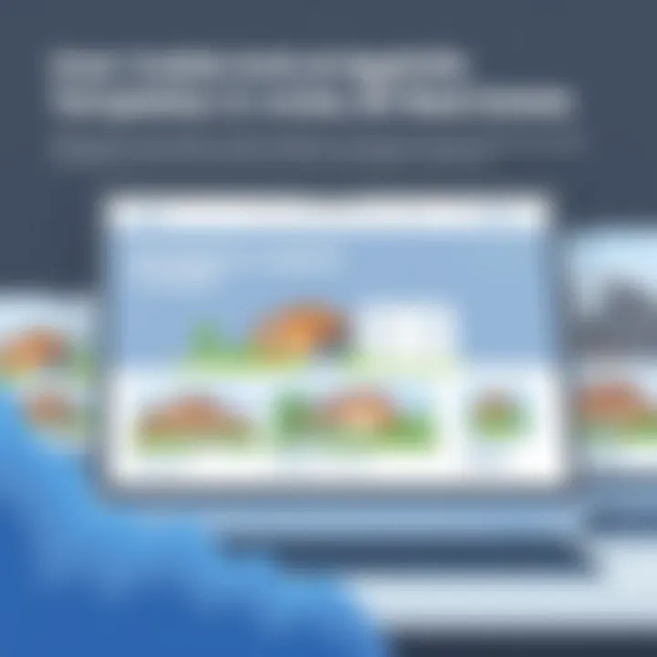 User interface example of AppFolio templates in action