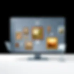 A visually appealing user interface of an art gallery management system