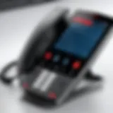 Modern communication interface showcasing Avaya Cloud Phone features