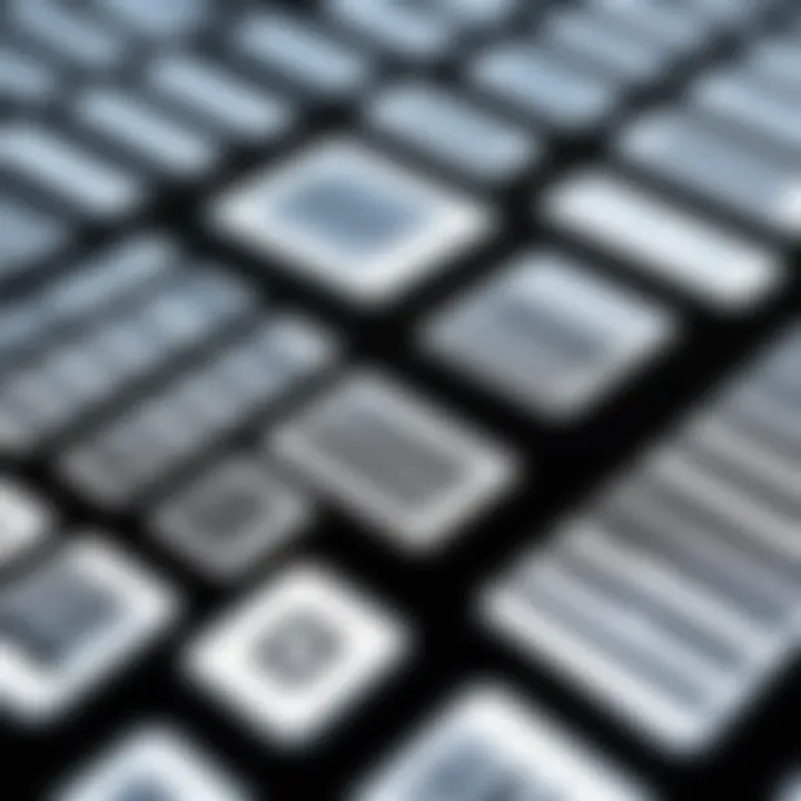 An illustration of barcode integration with existing software.
