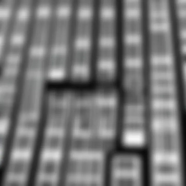 A close-up of various types of barcode labels.