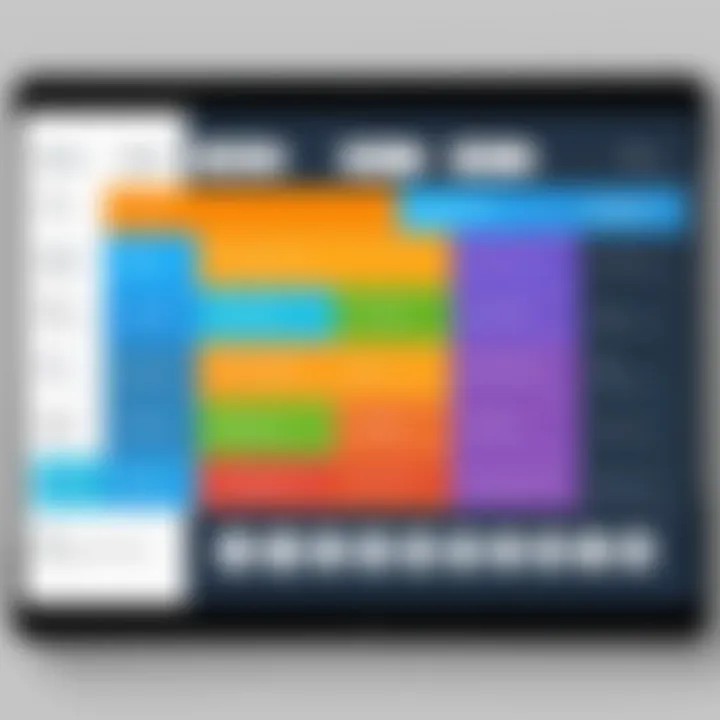 Visual comparison chart of top enterprise LMS vendors and their capabilities.