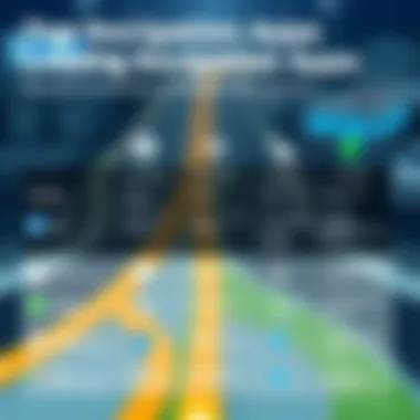 Comparison chart of top navigation apps highlighting features