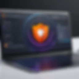 Brave browser interface showcasing privacy features