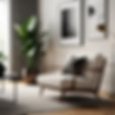 Sophisticated Seating Elegant chair in modern living room