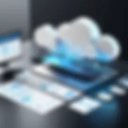 Cloud accounting architecture diagram illustrating key components and interactions