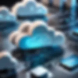 Visual representation of cloud infrastructure for asset tracking