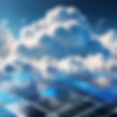 Scalability Options in Cloud Services Illustration showcasing scalability options in cloud services