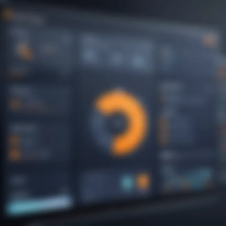 Interface of Avast software showcasing its dashboard