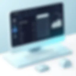 User interface of a real estate accounting software