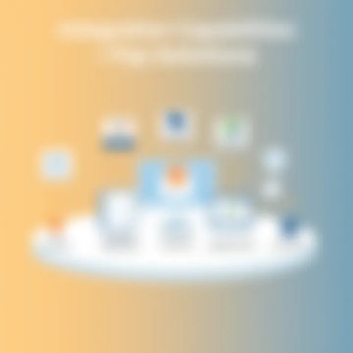 Integration Capabilities of Top Solutions Illustration showing integration capabilities of various commission management systems