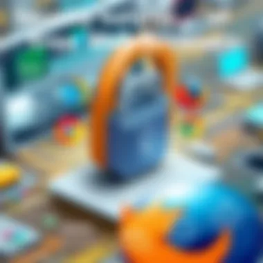 A detailed infographic highlighting the security features of various web browsers