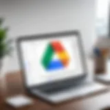 A visual representation of Google Drive's user interface showcasing its organizational features.