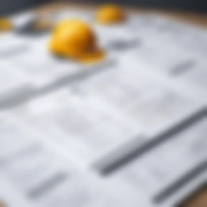 Visual representation of the construction bidding workflow