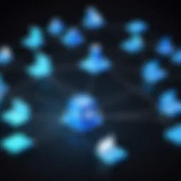 Visual representation of file sharing networks