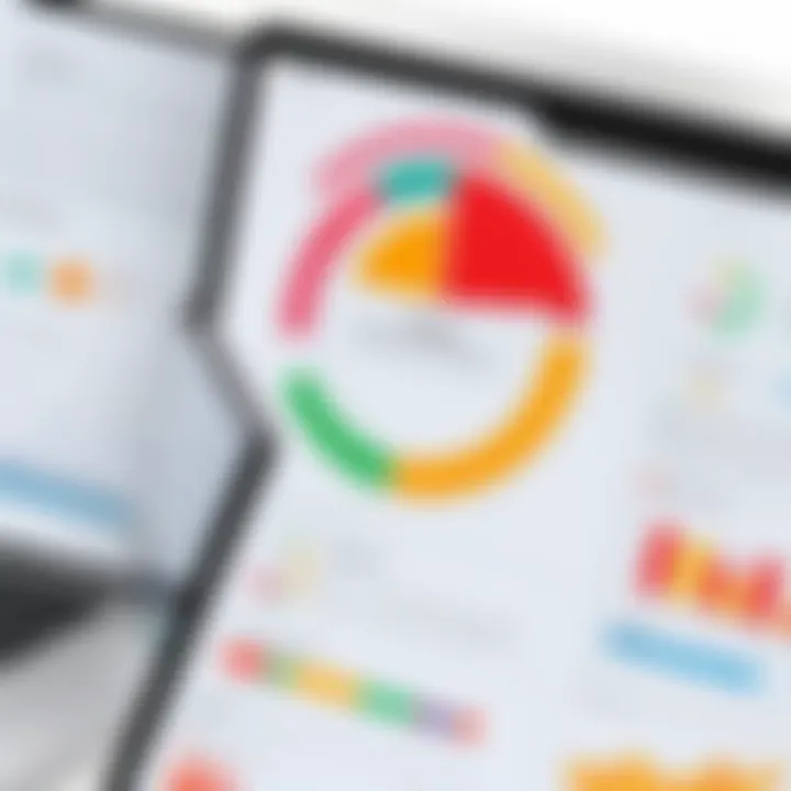 A visual representation of compliance and efficiency metrics related to document management