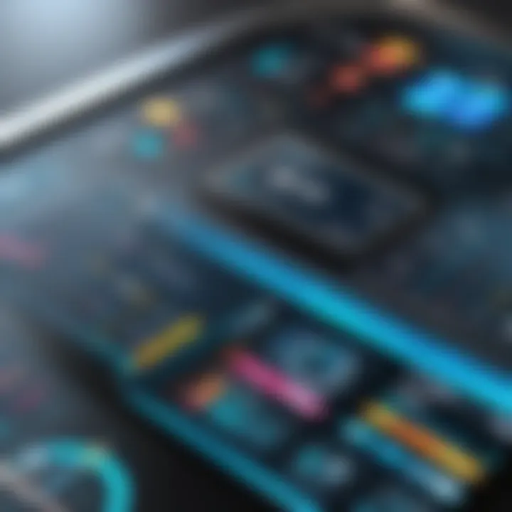User interface design of a modern dashboard solution