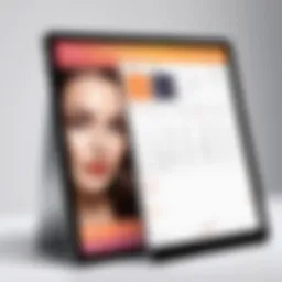 Modern salon booking interface with calendar view