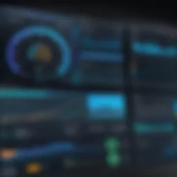 A digital dashboard showcasing fleet performance metrics