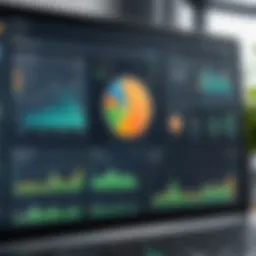 Visual representation of plant management software dashboard