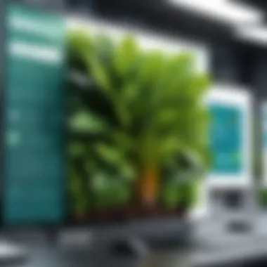 Infographic depicting features of plant management solutions