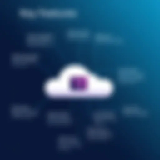 Key Features of Adobe Cloud Storage Illustration showcasing Adobe Cloud Storage features