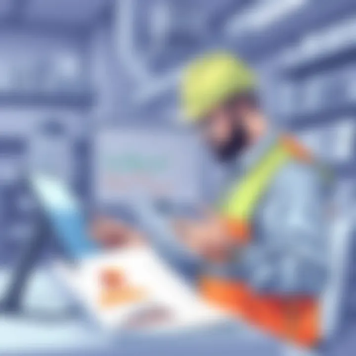 Enhancing Estimation Accuracy with Advanced Solutions Construction project manager analyzing estimates with advanced software