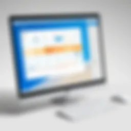 User interface of Outlook calendar