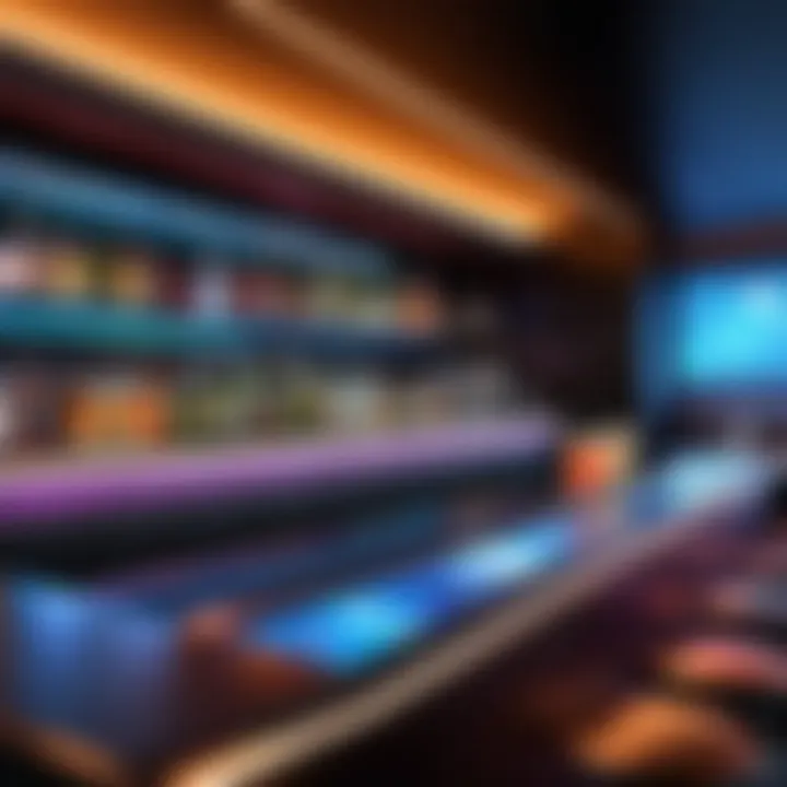 Cutting-edge technology integration in a high-end cocktail bar