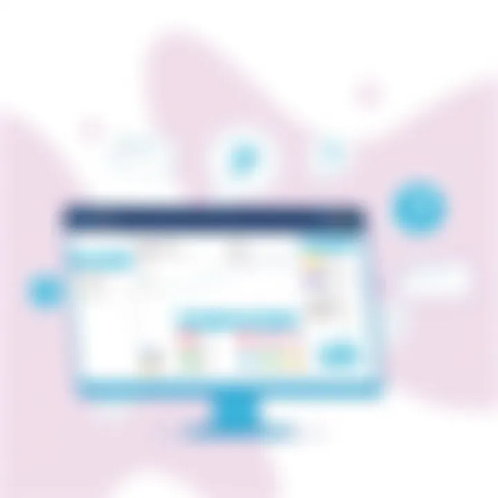 Dashboard Features of Cyma Payroll Software User interface of Cyma Payroll Software showcasing dashboard features