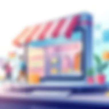 A vibrant online storefront with interactive features