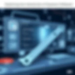 Digital wrench software interface showcasing features and functionalities