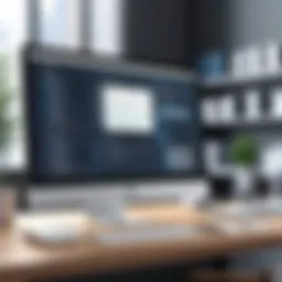 An organized digital workspace showcasing document management software interface