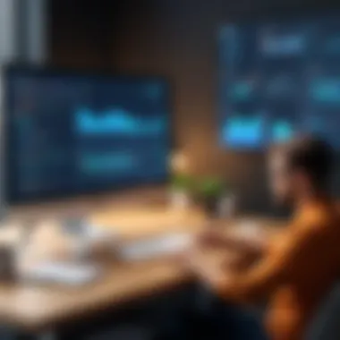 Person utilizing reminder software for task management