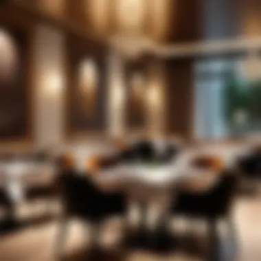 Elegant dining ambiance