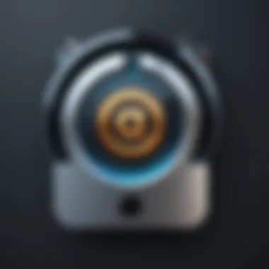 The Essence of Email Security A secure lock symbol representing email security