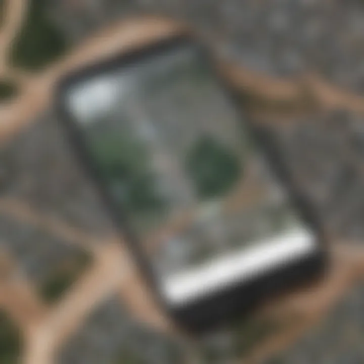 Enhanced features of Google Earth through mobile technology