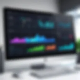 Visualization of accounting software dashboard showcasing financial metrics
