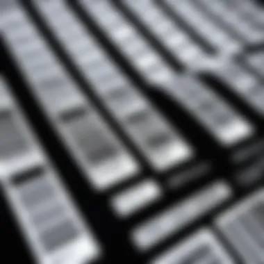 Chart depicting the advantages of using barcode labels in various industries