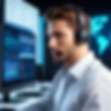 Advanced Features Overview Illustration of advanced features in call center software