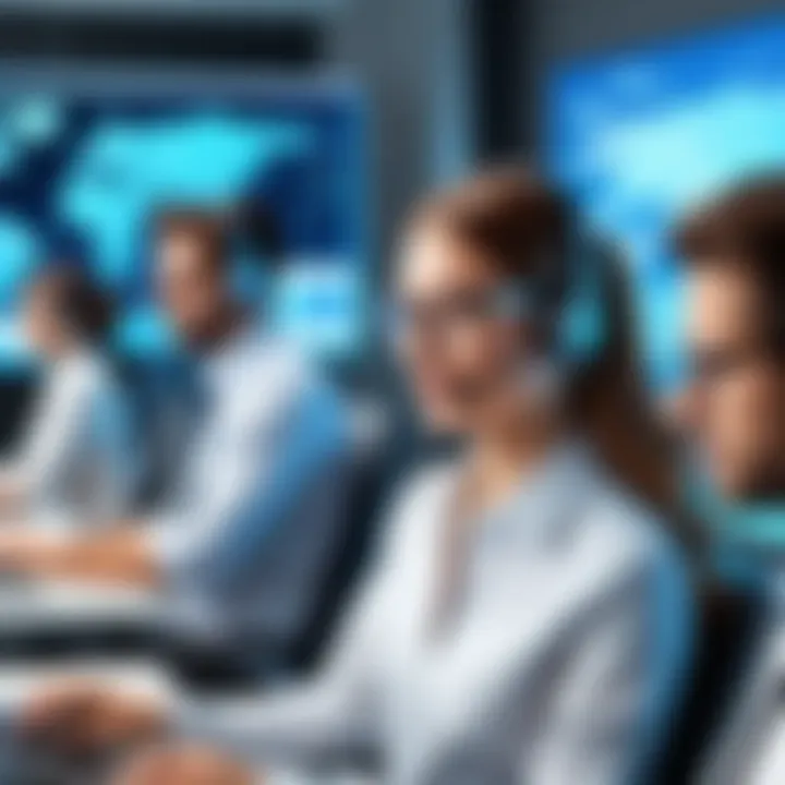 Team collaboration tools within call center software