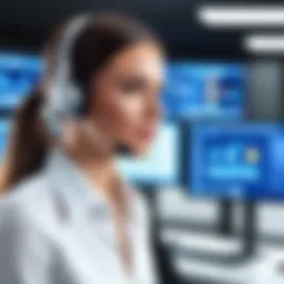 A modern call center software interface showcasing staffing features.