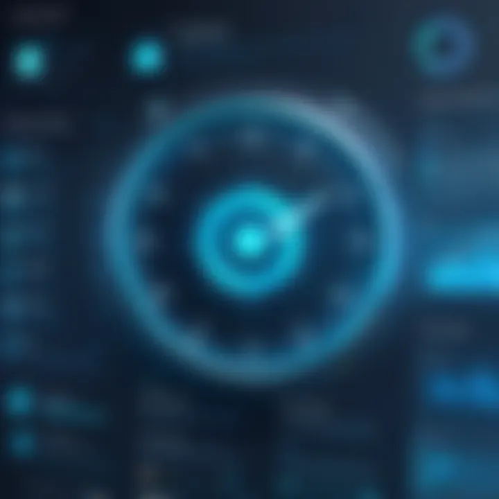 Digital dashboard showcasing automated background check tools