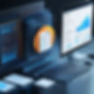Digital Document Management Concept An abstract representation of digital document management
