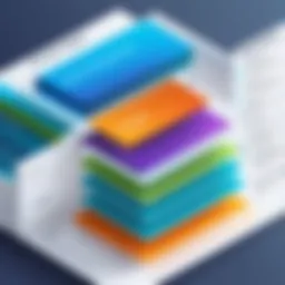 Detailed illustration of ERP software architecture layers