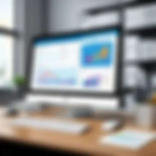 A digital representation of accounting software interface showcasing inventory features